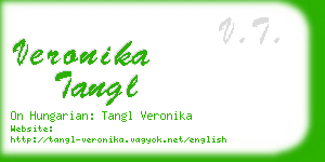 veronika tangl business card